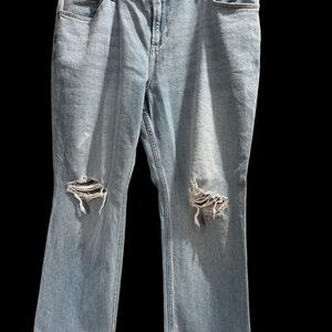 Hollister Light Blue Distressed Jeans